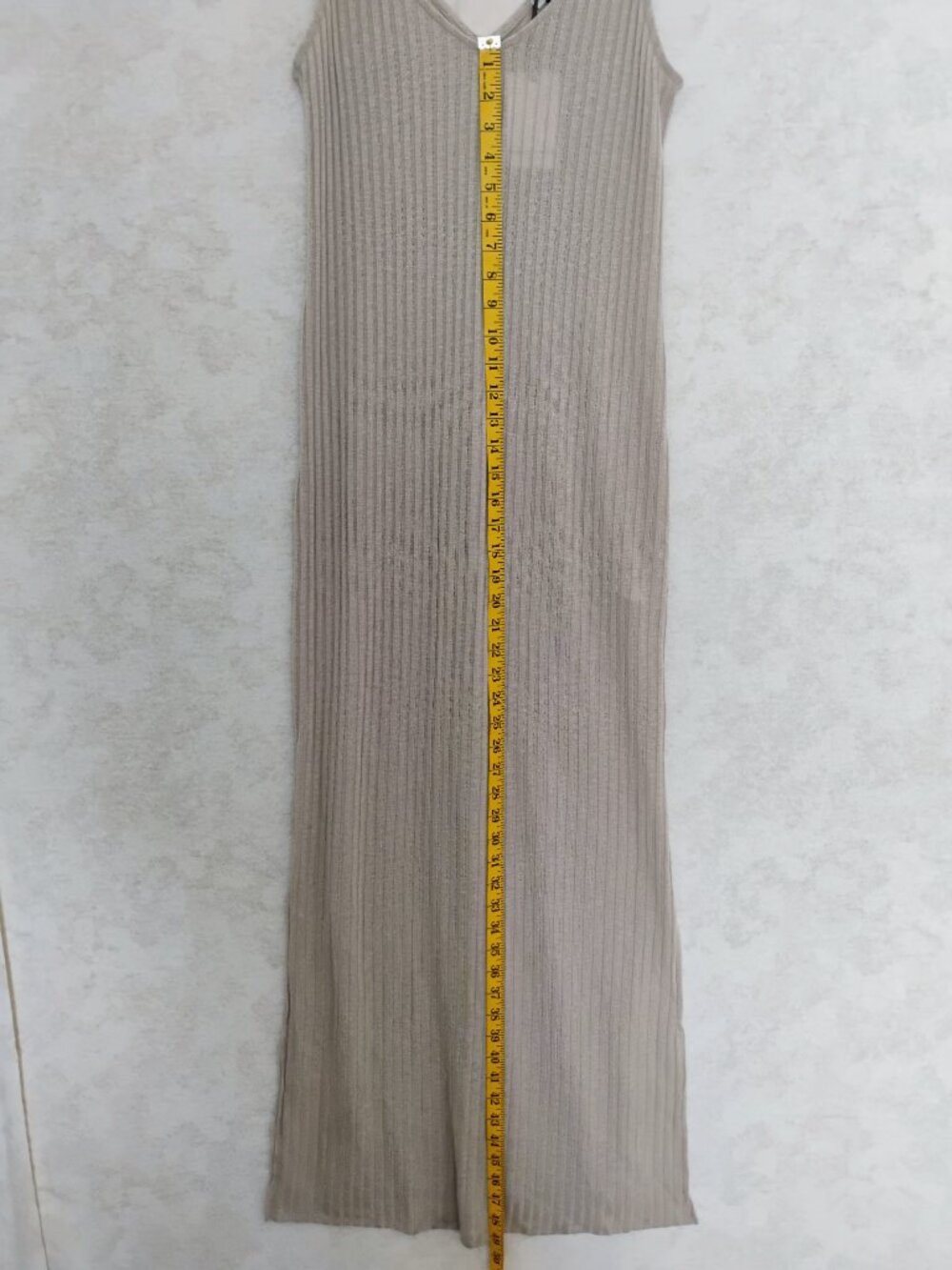 Green Envelope LA Ribbed O-Ring Maxi Dress Medium - Picture 7 of 8